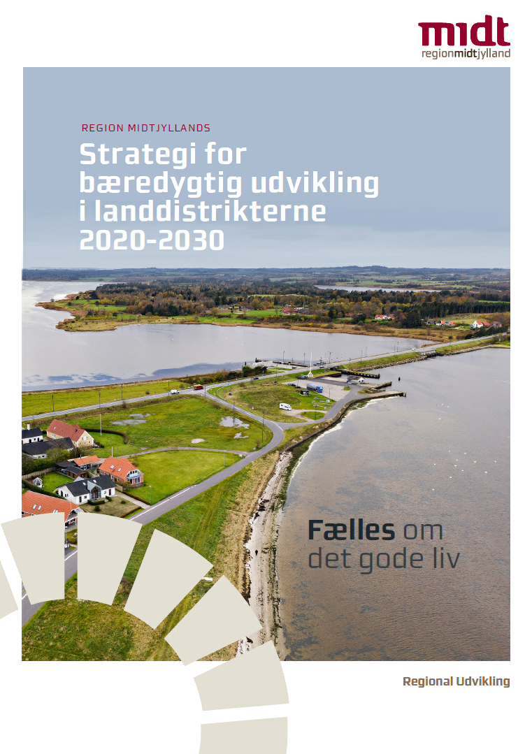 Billede af forsiden på Region Midtjyllands Strategi for bæredygtig udvikling i landdistrikterne